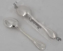 Christofle Albi, 12 cuillères à moka, café, 10 cm, métal argenté, excellent