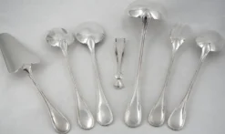 Christofle Albi lot 7 pièces service ragout salade pelle gateau pince sucre