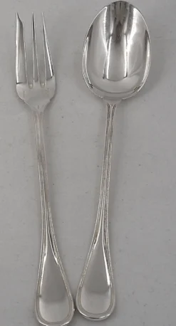 Christofle Albi lot 7 pièces service ragout salade pelle gateau pince sucre