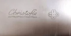 Christofle América, Art Déco, service à découper 2 pièces en métal argenté.