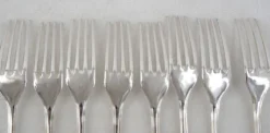 Christofle América, 8 couverts de table, 16 pièces métal argenté excellent état.