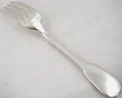 Christofle Cluny, 8 fourchettes de table, 20,5 cm, métal argenté, excellent état