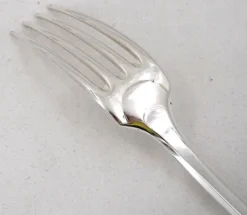 Christofle Cluny, 8 fourchettes de table, 20,5 cm, métal argenté, excellent état