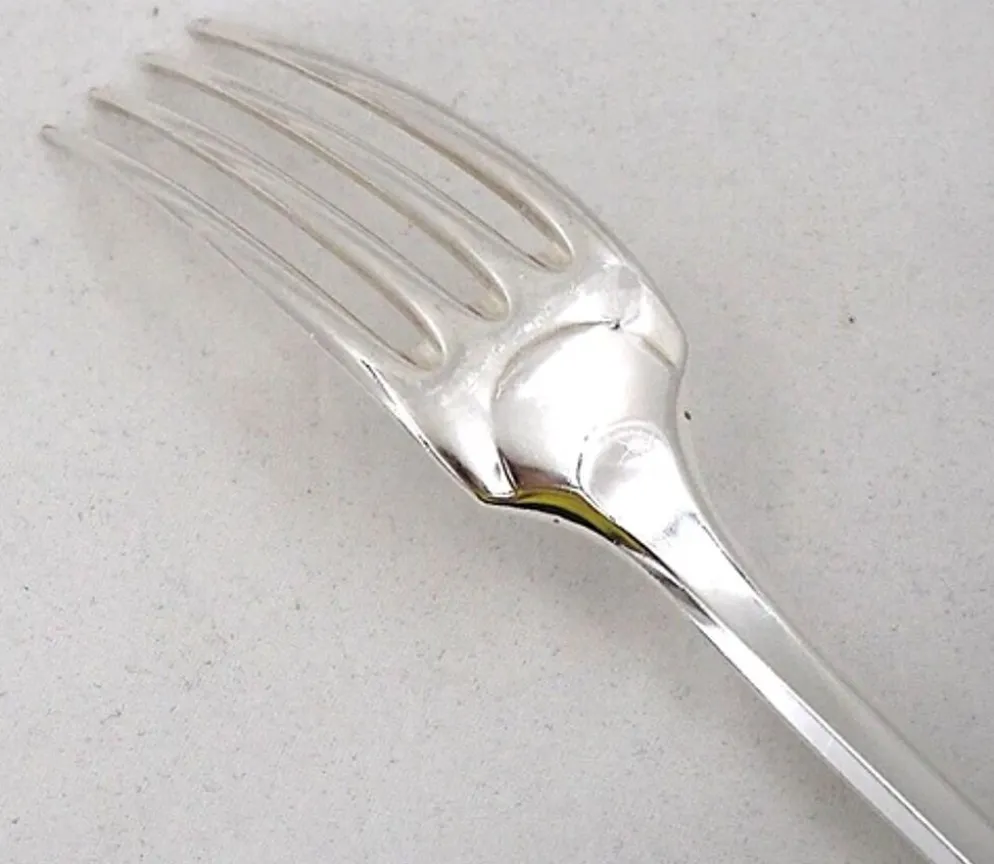 Christofle Cluny, 8 fourchettes de table, 20,5 cm, métal argenté, excellent état