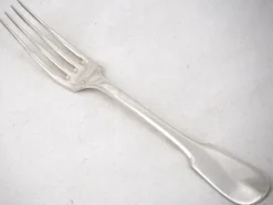 Christofle Cluny, 8 fourchettes de table, 20,5 cm, métal argenté, excellent état