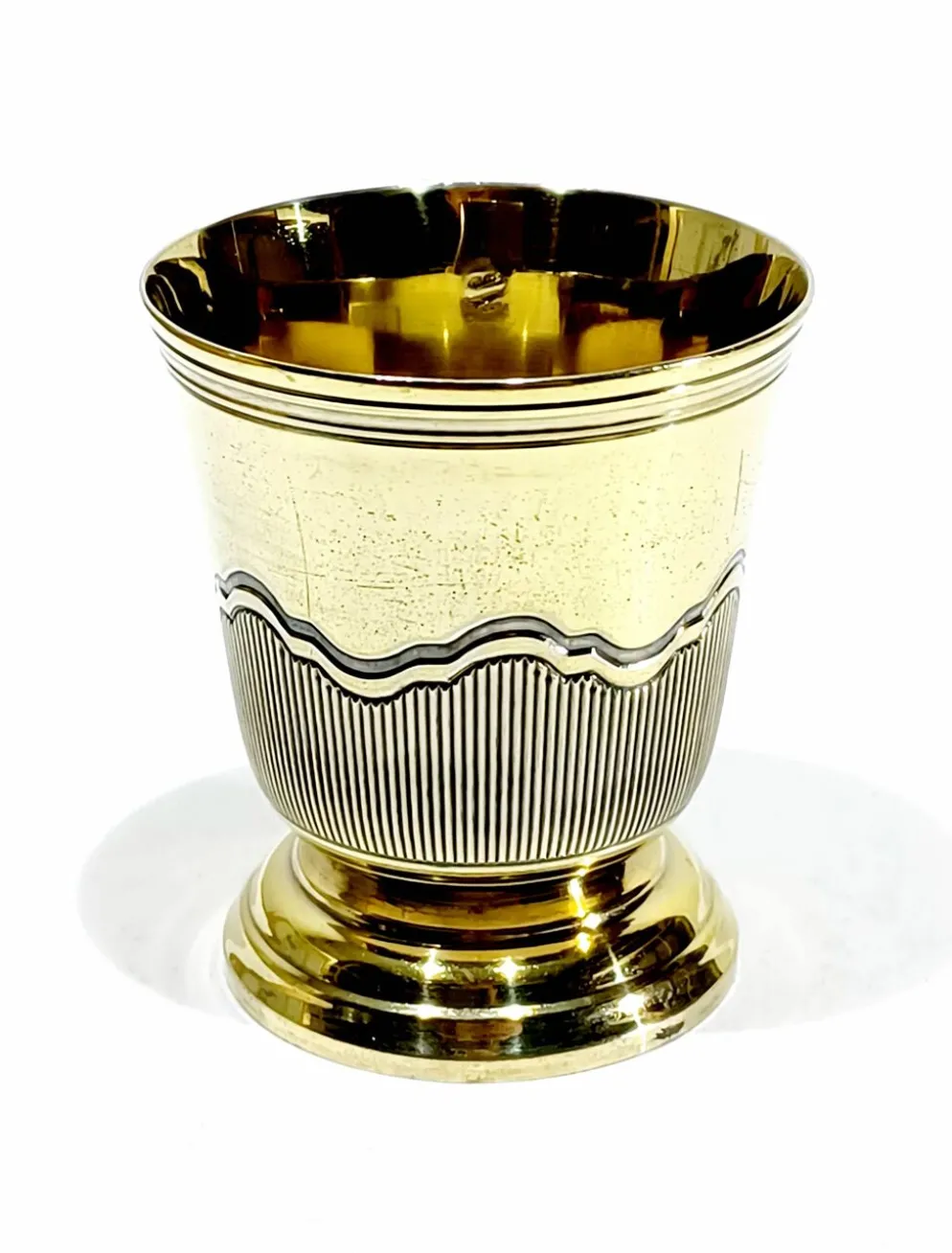Christofle - Coquetier en vermeil