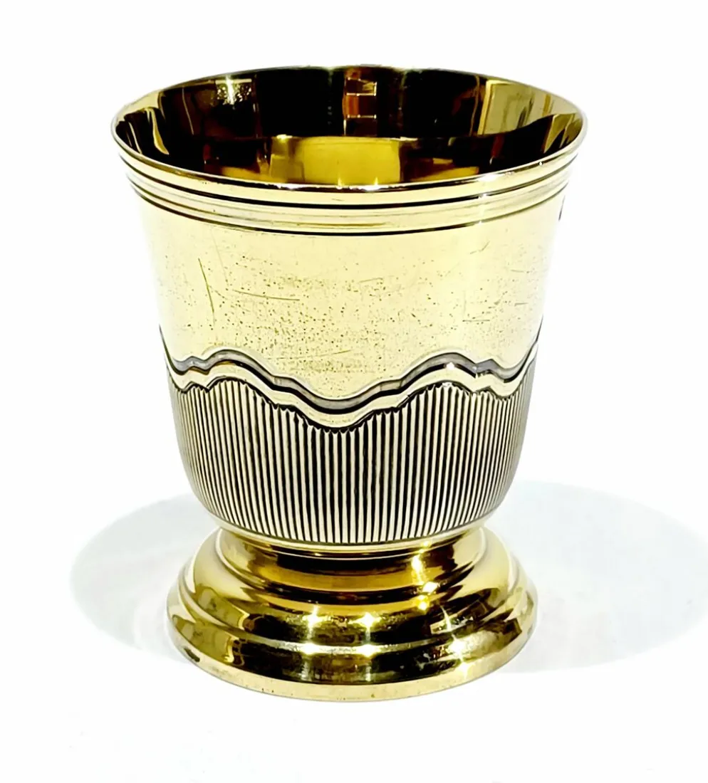 Christofle - Coquetier en vermeil