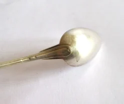 Christofle cuillère à café Chinon en métal argenté au filet 13,8 cm
