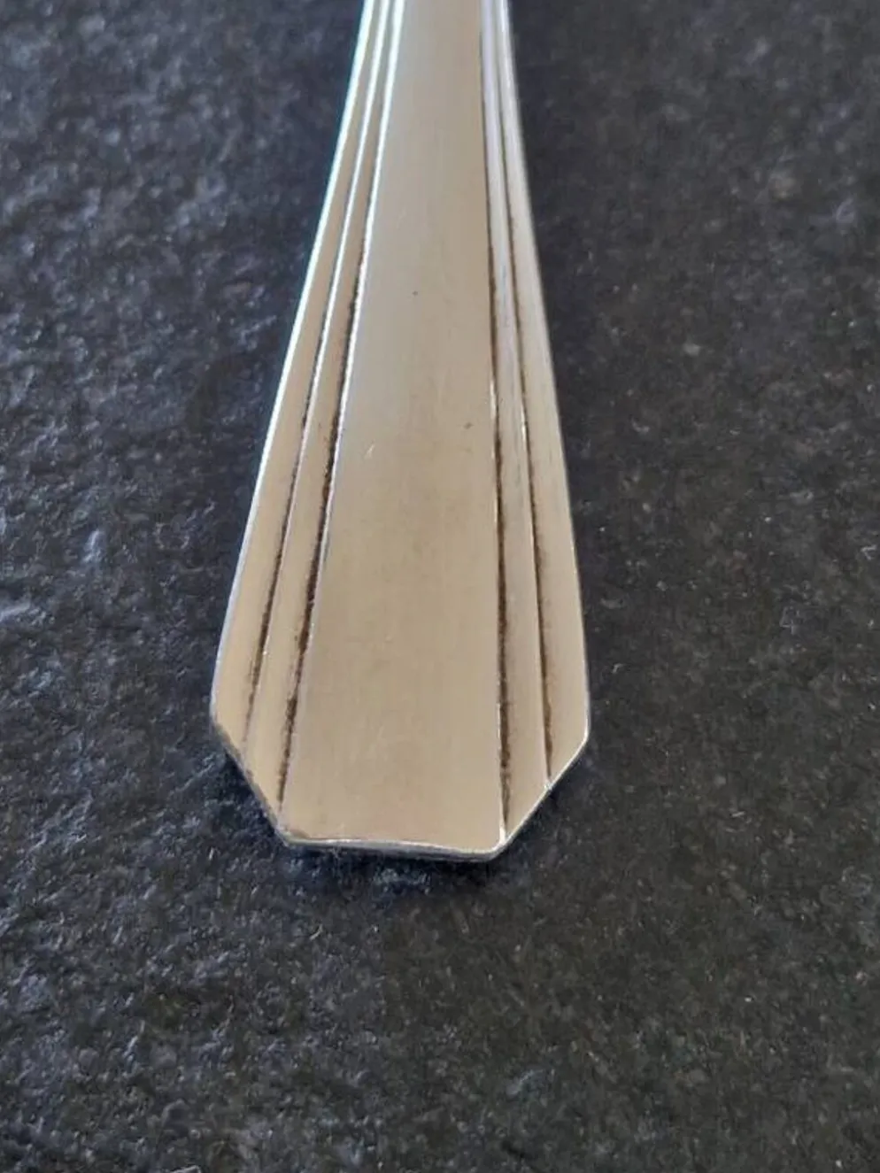 Christofle - Cuillère de service à ragout modèle Boréal en métal argenté