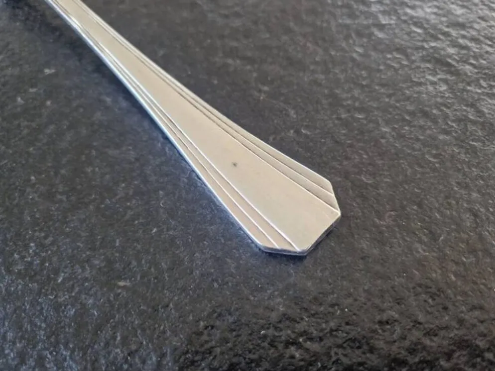 Christofle - Cuillère de service à ragout modèle Boréal en métal argenté