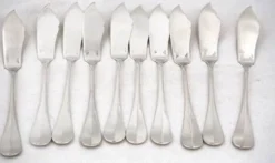 Christofle Fidélio 10 couverts poisson + couvert service 22 pièces métal argenté