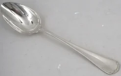 Christofle Japonais, 12 cuillères à thé, café, dessert, 14,2 cm, monogramme