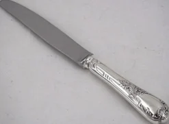 Christofle Marly, 8 couteaux à entremets, dessert, fromage, métal argenté 19,5cm