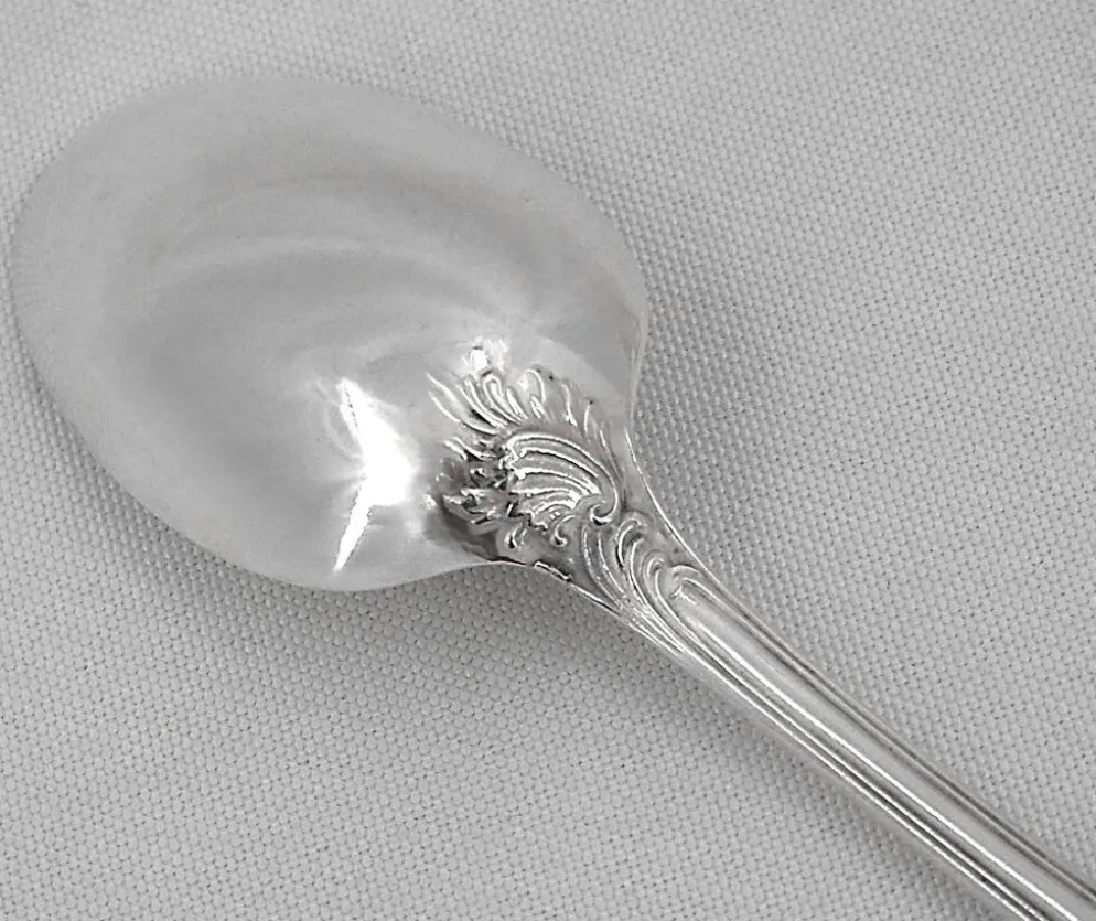 Christofle Marly, 10 cuillères de table métal argenté, 21 cm.