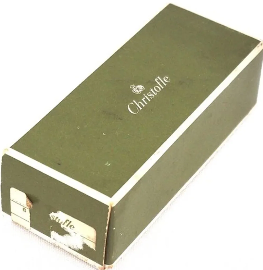 Christofle Marly, 12 cuillères, pelles à glace en métal argenté, 12,8 cm.