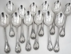 Christofle Marly ménagère set 49 pièces, couteaux, métal argenté, excellent état