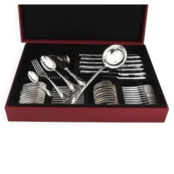 Christofle Marly ménagère set 49 pièces, couteaux, métal argenté, excellent état