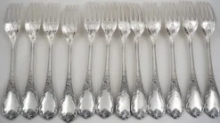 Christofle Marly ménagère set 49 pièces, couteaux, métal argenté, excellent état