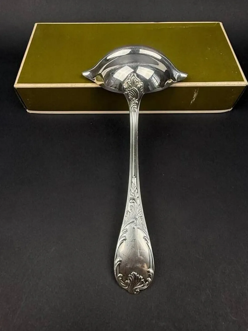 Christofle, modèle Marly, cuillère à sauce maigre et gras