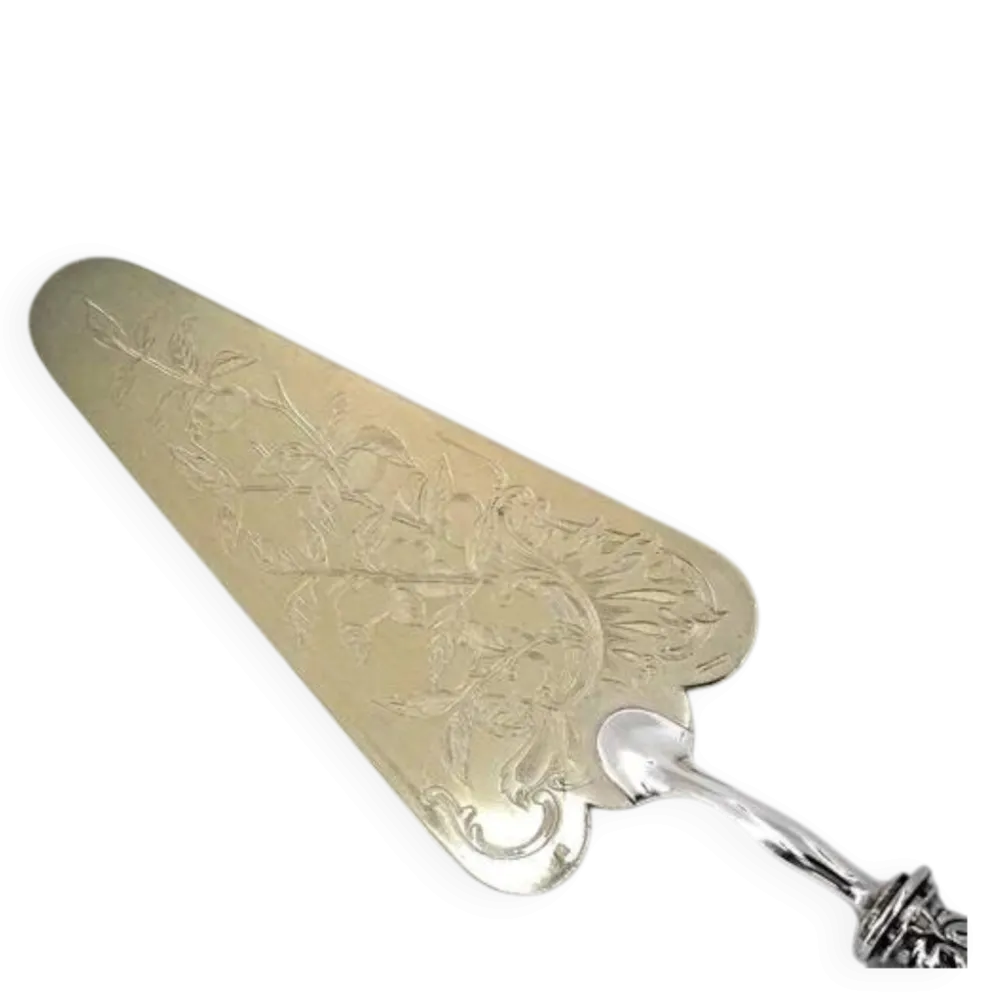 Christofle modèle Rubans, Clochettes très belle pelle à tartes, gâteaux, gravée.