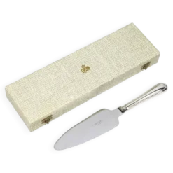 Christofle – Pelle à tarte en métal argenté, modèle Spatours avec écrin d’origine