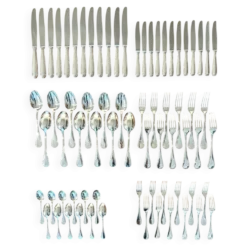 Christofle perles ,Ménagère 72 pièces métal argenté excellent état