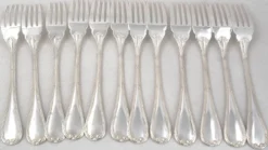 Christofle Ruban 12 couverts poisson 24 pièces métal argenté excellent état