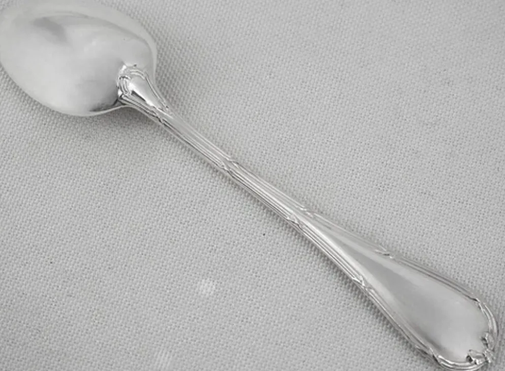 Christofle Rubans, 12 cuillères à thé, café, dessert, 14,5 cm, excellent état