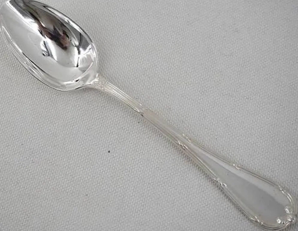 Christofle Rubans, 12 cuillères à thé, café, dessert, 14,5 cm, excellent état