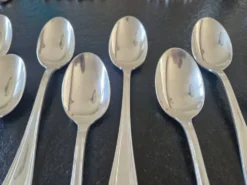 Christofle - Série de 12 cuillères de table modèle Boréal en métal argenté