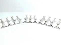Christofle - série de 11 porte-couteaux en métal argenté