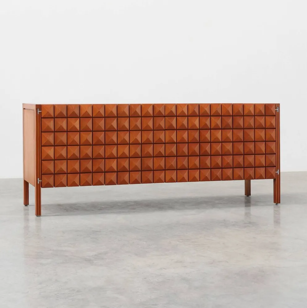 Christophe Gevers pour De Coene Frères "Saphir" buffet en teck, Belgique, 196
