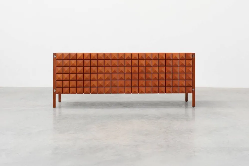 Christophe Gevers pour De Coene Frères "Saphir" buffet en teck, Belgique, 196