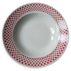 Cinq assiettes creuses FB85 Badonviller