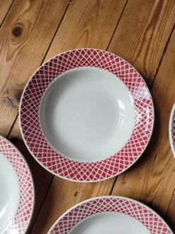 Cinq assiettes creuses FB85 Badonviller