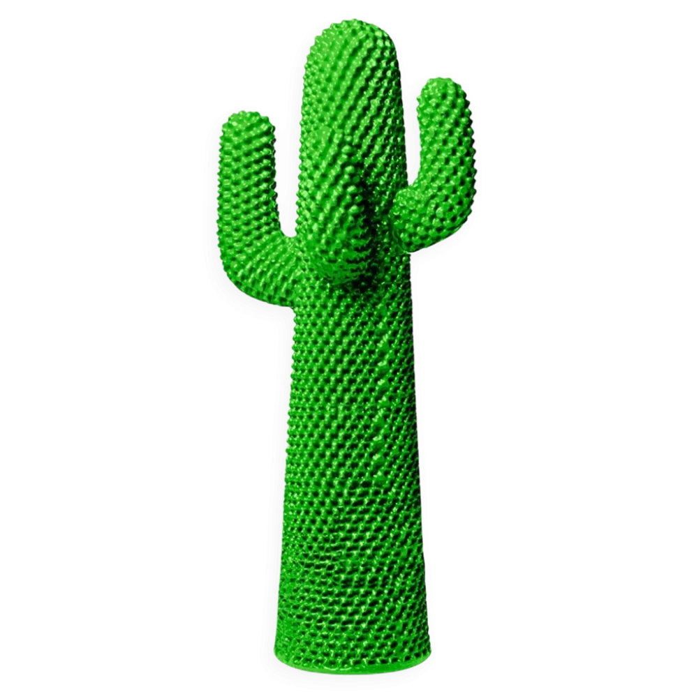 Cintre en cactus vert par Gufram - Design en polyuréthane flexible