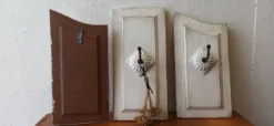 Cintre triptyque shabby chic.