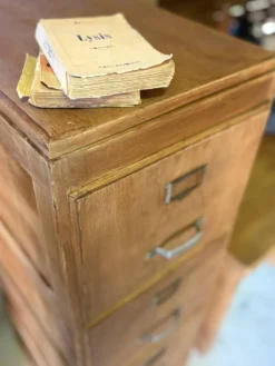 Classeur de notaire ancien rénové