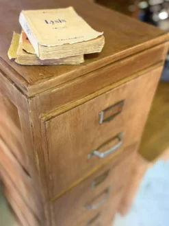 Classeur de notaire ancien rénové