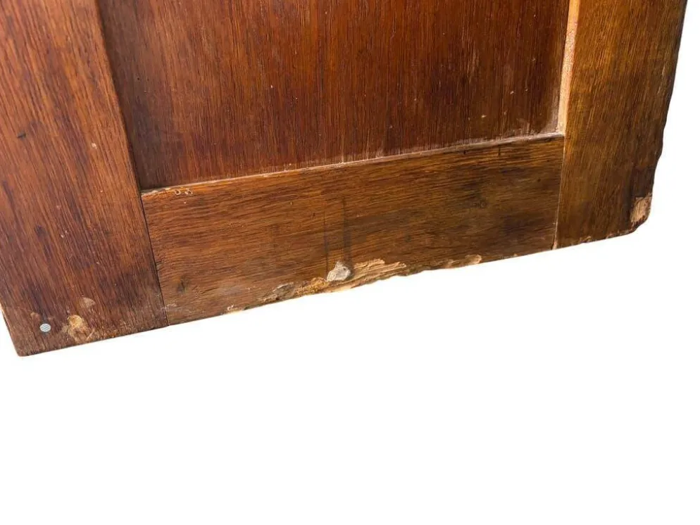 Classeur en bois vintage / armoire à volet roulant / étagère
