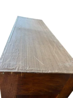 Classeur en bois vintage / armoire à volet roulant / étagère
