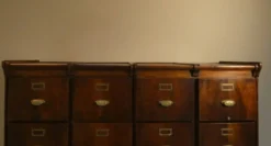 Classeur en noyer, Italie, début du XXᵉ siècle