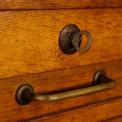 Classeur français en bois de chêne