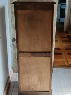 Classeur / Meuble à Rideaux Vintage Circa 1940 – Chêne Plaq