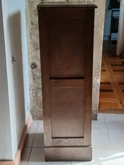 Classeur / Meuble à Rideaux Vintage Circa 1940 – Chêne Plaq
