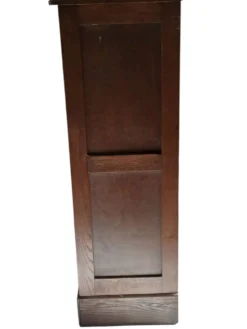 Classeur / Meuble à Rideaux Vintage Circa 1940 – Chêne Plaq