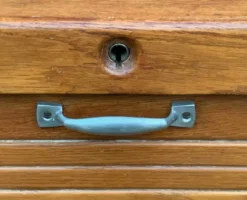 Classeur à rideau ancien en chêne H120