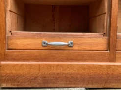 Classeur à rideau ancien en chêne H120