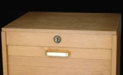 Classeur à rideau de notaire en chêne blond (très bel état)