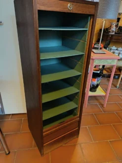 Classeur à rideau en bois